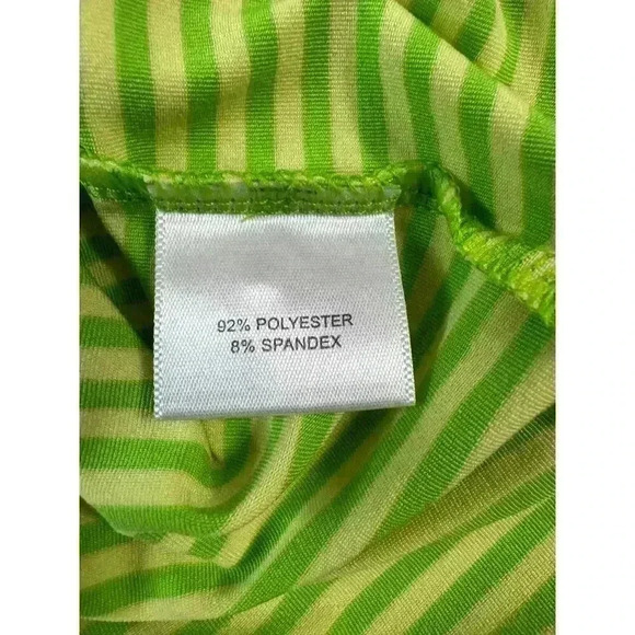 Peter Millar Men’s Summer Comfort Lime Green Yellow Striped Golf Polo Size M - Picture 10 of 11